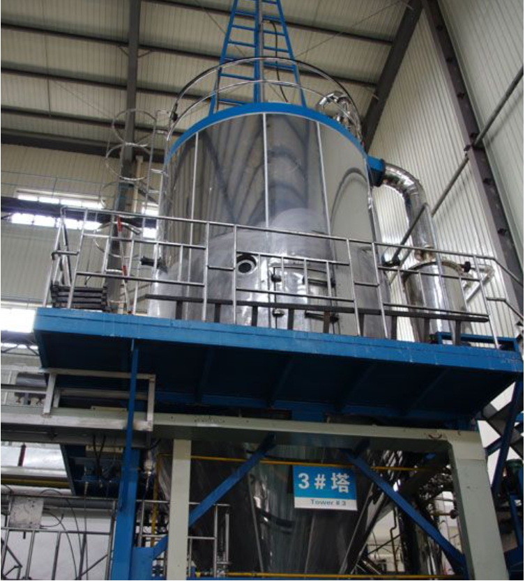 Spray drying granulation tower